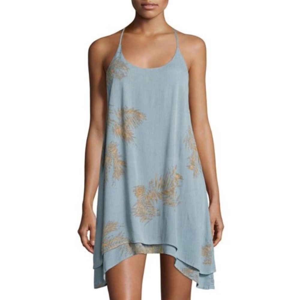 Bishop + Young Luna Palm Leaf Mini Dress